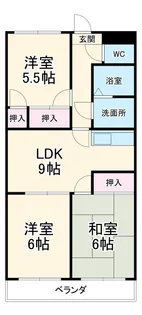 AMOUR MIWA【503号室】の間取り