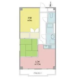 サンライズ入場【5D号室】の間取り
