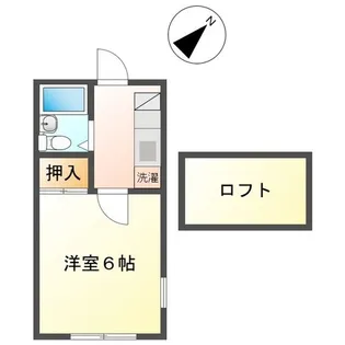 染東ハイツⅡ【205号室】の間取り
