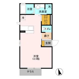 エクセルシオール【101号室】の間取り