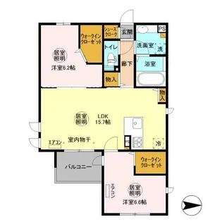 マリンサーフ【2階】の間取り