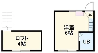 ピンクロック【105号室】の間取り