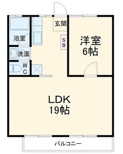 コーポサンフィート【2階】の間取り
