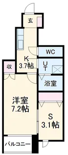 プレジデント桜【1階】の間取り