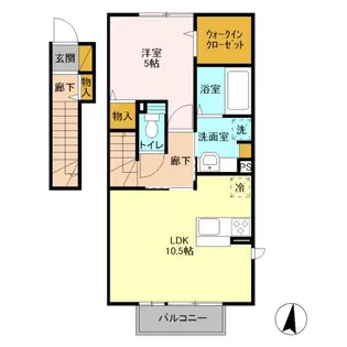 アクアパーム E【2階】の間取り