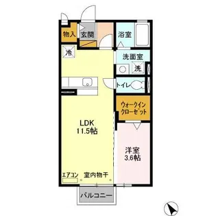 アーバンステージ【2階】の間取り