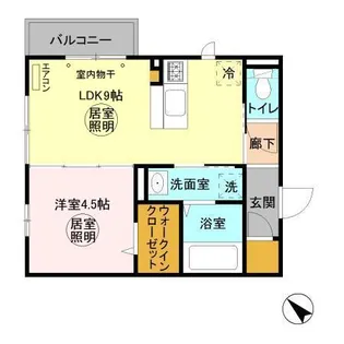 パークドオートム B【3階】の間取り