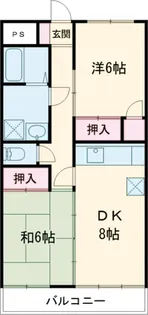 シティコート浜田【2階】の間取り