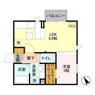 ラ・ボヌール金町【1階】の間取り