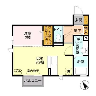 ラ・ボヌール金町【2階】の間取り