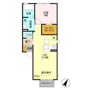 ベアー フルーツ【1階】の間取り