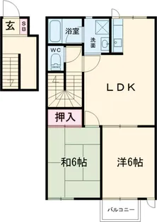 エクスカリバーフラッツⅡ【2階】の間取り