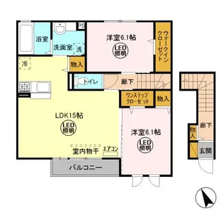 メゾングレース J【2階】の間取り