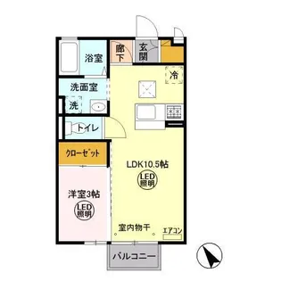 フォレストピア吉沢【1階】の間取り