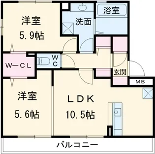 グランツ【2階】の間取り