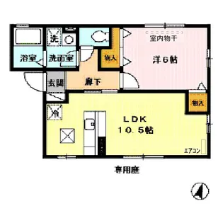 パルティール【1階】の間取り