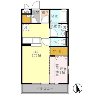 PARK Ⅰ【2階】の間取り