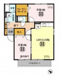 ROYAL WING B【1階】の間取り