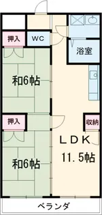 プラムガーデン【2階】の間取り