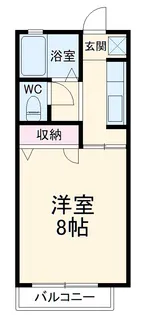 エスポワール・シャンブル【2階】の間取り