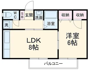 しゃらくホームズ【1階】の間取り