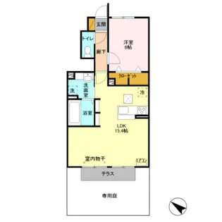 グリーンサイトおおたか【1階】の間取り