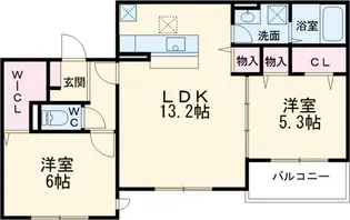 カサミエント【2階】の間取り
