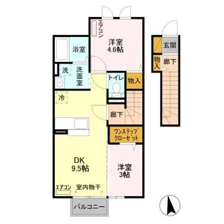 ディアーナⅡ【2階】の間取り