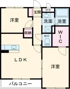 メセナ見川【1階】の間取り