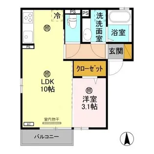 グリーンシティ【2階】の間取り