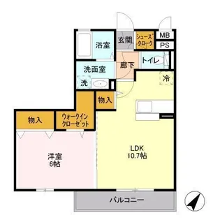 パークドプランタン A【3階】の間取り