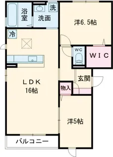 プルメリア【1階】の間取り