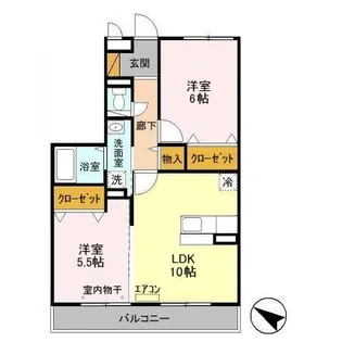アークトゥルスEAST【2階】の間取り