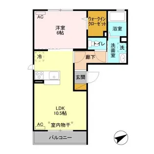 MMD朝倉【2階】の間取り