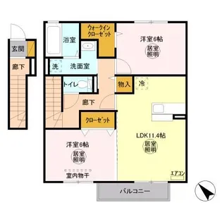 アネシス Ⅲ【2階】の間取り