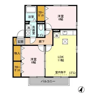 Royal Park HIMEKO D【1階】の間取り