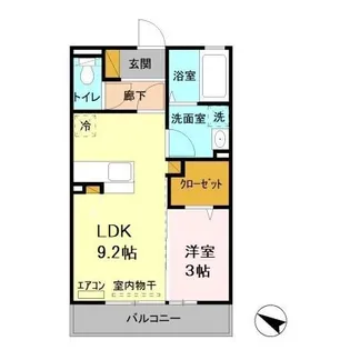 イーストファインヒルズ【3階】の間取り