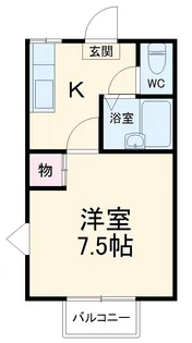 ピュアシティルミネ【2階】の間取り
