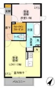 三の丸キャッスル A【2階】の間取り