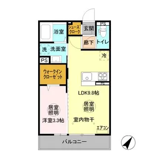 三の丸キャッスル A【3階】の間取り