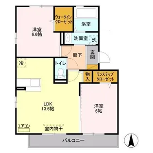 メルシー B【2階】の間取り