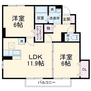 セジュール上脇 B棟【1階】の間取り
