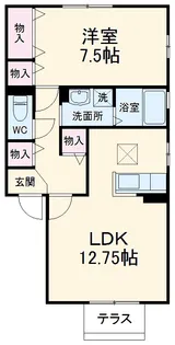 ウィルステージ【1階】の間取り