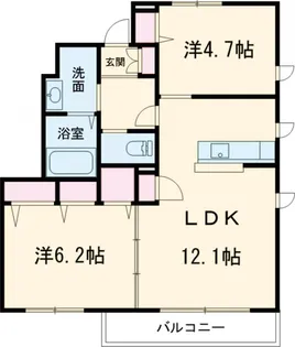 ブランエール G【1階】の間取り