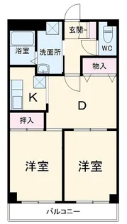 総業水戸第二ハイム【3階】の間取り