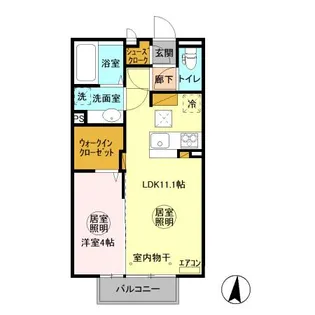 グランマーレMITO F【1階】の間取り