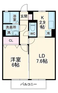 モンレーブ【1階】の間取り