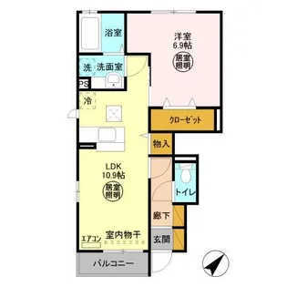 サンピエール【1階】の間取り