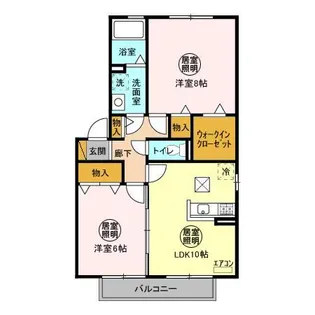 ハピネス A【1階】の間取り