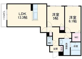 ヒノパティオ【1階】の間取り